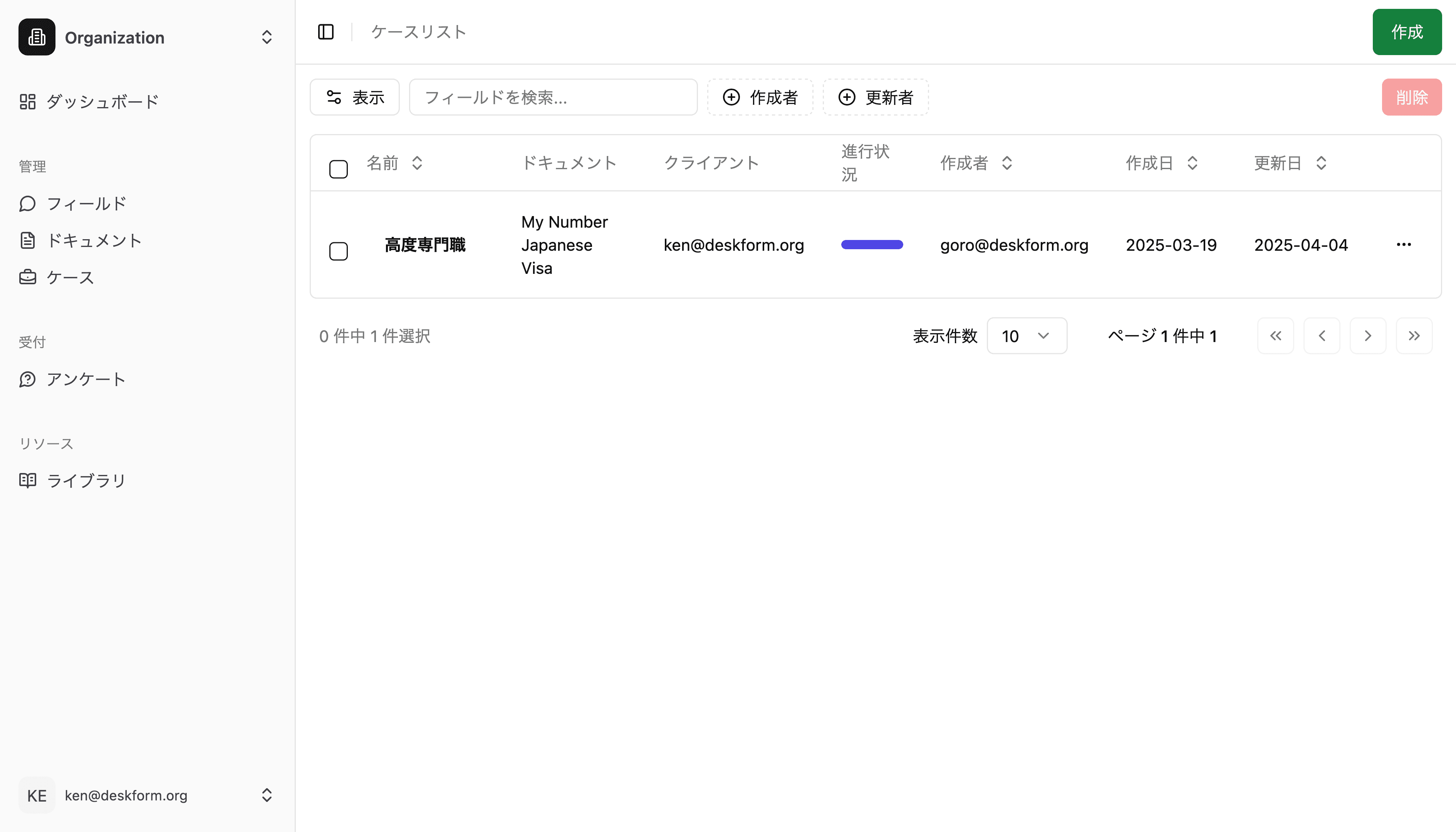 カスタマイズ可能な書類パッケージ